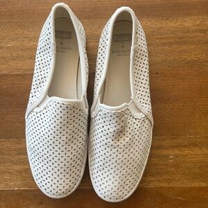 White Kate Spade Keds Laser Cut